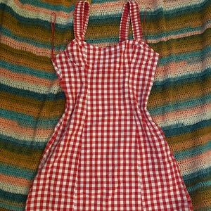 Red Gingham Zara Dress